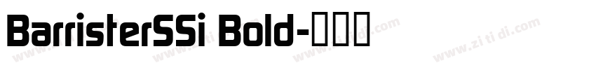 BarristerSSi Bold字体转换